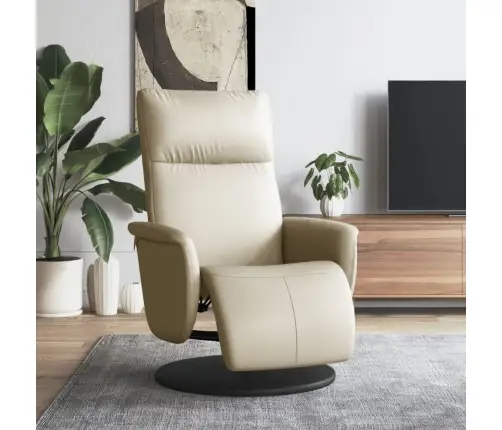 Tugitool Jalatoega, Kreemjas, Kunstnahk Tugitool Jalatoega, Kreemjas, Kunstnahk