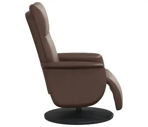 Atlošiama Kėdė Su Pakoja, Rudos Spalvos, Dirbtinė Oda