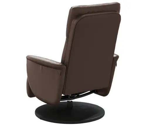 Atlošiama Kėdė Su Pakoja, Rudos Spalvos, Dirbtinė Oda
