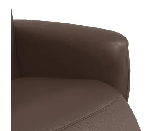 Atlošiama Kėdė Su Pakoja, Rudos Spalvos, Dirbtinė Oda