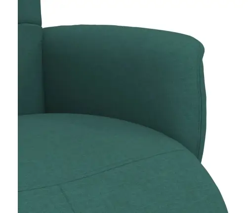 Krēsls Ar Kāju Balstu, Atgāžams, Tumši Zaļš Audums Vidaxl Krēsls Ar Kāju Balstu, Atgāžams, Tumši Zaļš Audums Vidaxl