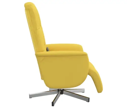 Atlošiama Masažinė Kėdė Su Pakoja, Šviesiai Geltona, Audinys Atlošiama Masažinė Kėdė Su Pakoja, Šviesiai Geltona, Audinys