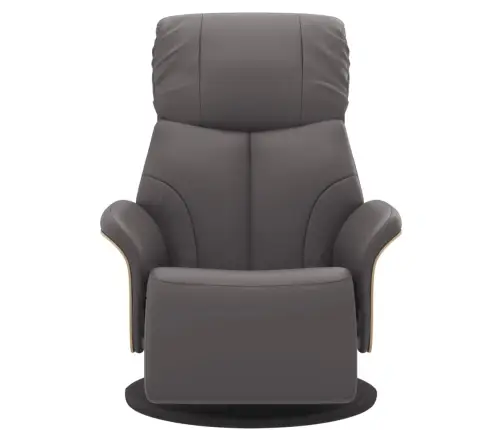 Atpūtas Krēsls Ar Kāju Balstu, Atgāžams, Pelēka Mākslīgā Āda Vidaxl