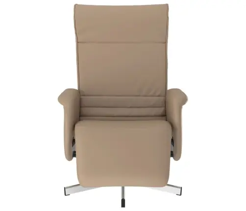 Atlošiama Kėdė Su Pakoja, Kapučino Spalvos, Dirbtinė Oda