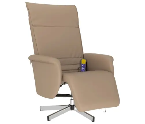 Atlošiama Masažinė Kėdė Su Pakoja, Kapučino, Dirbtinė Oda