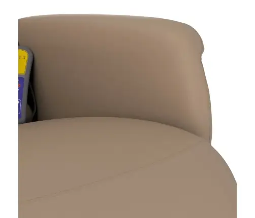 Atlošiama Masažinė Kėdė Su Pakoja, Kapučino, Dirbtinė Oda