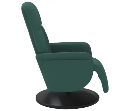 Atlošiama Kėdė Su Pakoja, Tamsiai Žalios Spalvos, Aksomas