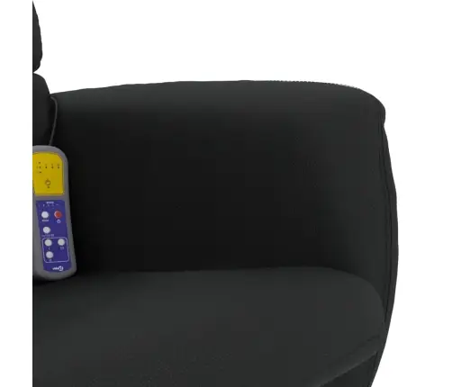 Masāžas Krēsls Ar Kāju Soliņu, Atgāžams, Melna Mākslīgā Āda Vidaxl