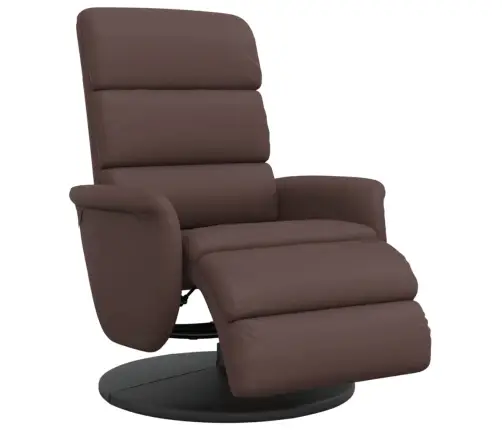 Atpūtas Krēsls Ar Kāju Balstu, Atgāžams, Brūns Mākslīgā Āda Vidaxl