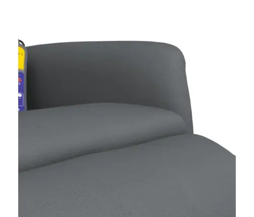 Masāžas Krēsls Ar Kāju Balstu, Atgāžams, Pelēka Mākslīgā Āda Vidaxl