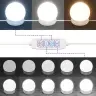 Kosmetinis Staliukas Su Led Lemputėmis, Baltas, 96X40X142Cm