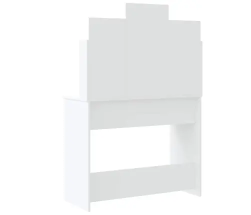 Kosmetinis Staliukas Su Led Lemputėmis, Baltas, 96X40X142Cm