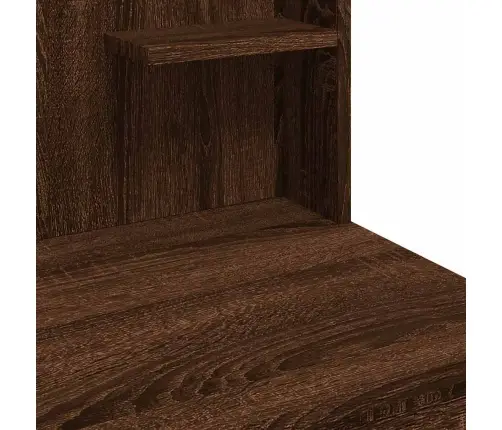 Spoguļgaldiņš Ar Led, Brūns, 96X40X142 Cm Vidaxl