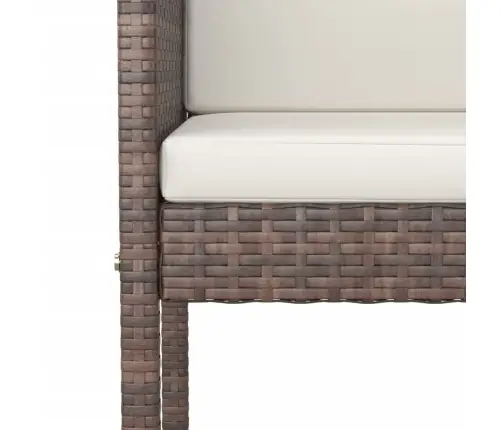 7-Daļīgs Dārza Bāra Mēbeļu Komplekts, Matrači, Pe Rotangpalma Vidaxl