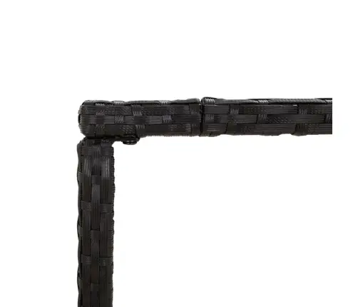 7-Osaline Aia Baarikomplekt Istmepatjadega, Must, Polürotang