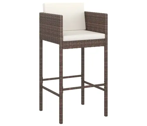 7-Osaline Aiabaari Komplekt Patjadega, Pruun, Polürotang