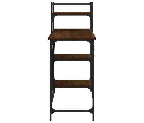 Datorgalds Ar Plauktiem, Brūns, 120X47X109 Cm Vidaxl Datorgalds Ar Plauktiem, Brūns, 120X47X109 Cm Vidaxl