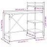 Datorgalds Ar Plauktiem, Brūns, 120X47X109 Cm Vidaxl Datorgalds Ar Plauktiem, Brūns, 120X47X109 Cm Vidaxl