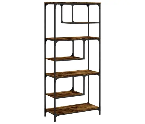 Grāmatplaukts, Koka Krāsa, 81X36X176 Cm Vidaxl