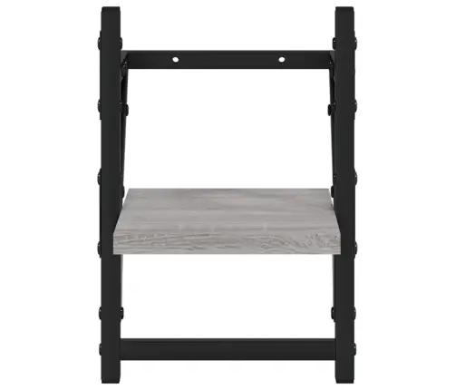 Lattidega Seinariiulid 2 Tk, Hall Sonoma Tamm, 20X25X30 Cm