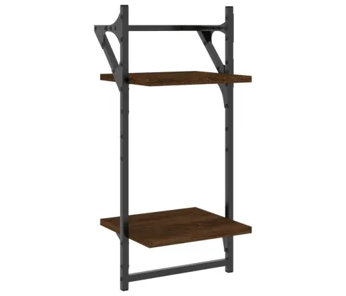 2-Korruseline Lattidega Seinariiul, 2 Tk, Pruun Tamm