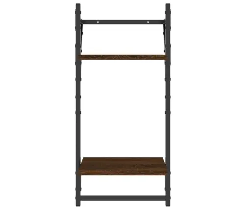 2-Korruseline Lattidega Seinariiul, 2 Tk, Pruun Tamm