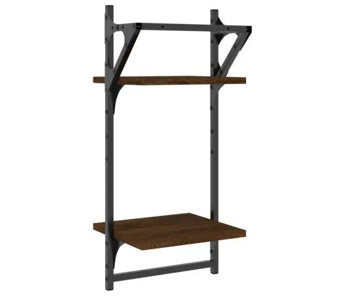 2-Korruseline Lattidega Seinariiul, 2 Tk, Pruun Tamm