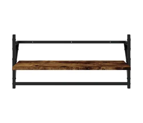 6-Osaline Lattidega Seinariiuli Komplekt, Suitsutamm, Tehispuit