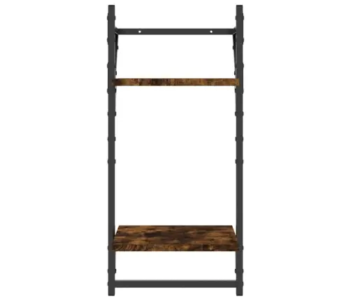 6-Osaline Lattidega Seinariiuli Komplekt, Suitsutamm, Tehispuit