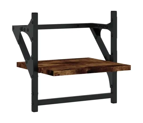 6-Osaline Lattidega Seinariiuli Komplekt, Suitsutamm, Tehispuit