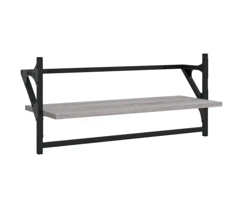 6-Osaline Lattidega Seinariiuli Komplekt, Hall Sonoma Tehispuit