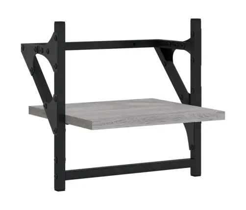 6-Osaline Lattidega Seinariiuli Komplekt, Hall Sonoma Tehispuit