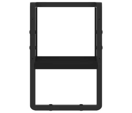 Sienas Plaukts Ar Stieni, Melns, 20X25X30 Cm Vidaxl