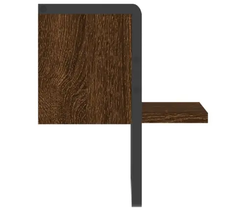 Sienas Plaukts Ar Stieni, Ozolkoka Krāsā, 20X25X30 Cm Vidaxl