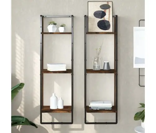 3-Līmeņu Sienas Plaukts, 30X25X100 Cm, Inženierijas Koks Vidaxl