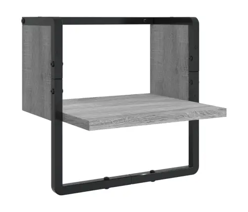 Sieninių Lentynų Komplektas, 4Vnt., Pilkos, Apdirbta Mediena