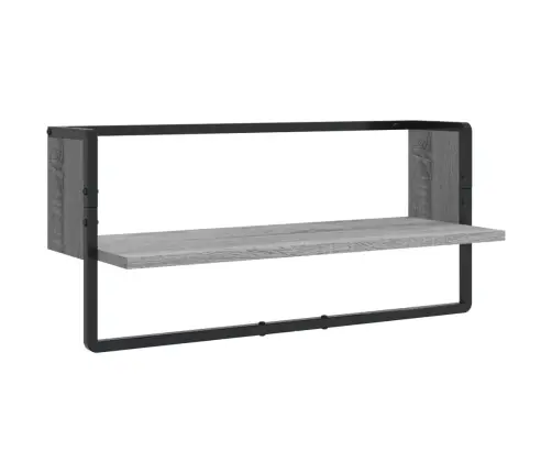 Sieninių Lentynų Komplektas, 4Vnt., Pilkos, Apdirbta Mediena