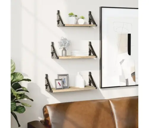 3-Osaline Seinariiuli Komplekt, Sonoma Tamm, Tehispuit