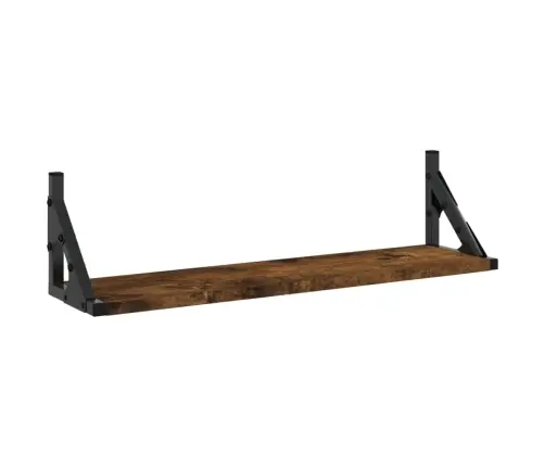 Sienas Plaukti, 2 Gab., Ozolkoka Krāsa, 60X15X15,5 Cm Vidaxl