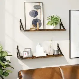 Seinariiulid 2 Tk, Suitsutatud Tamm, 60 X 15 X 15,5 Cm