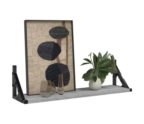 Seinariiulid 2 Tk, Hall Sonoma Tamm, 60X15X15,5 cm Tehispuit