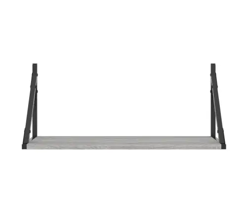 Seinariiulid 2 Tk, Hall Sonoma Tamm, 60X25X25,5 cm Tehispuit