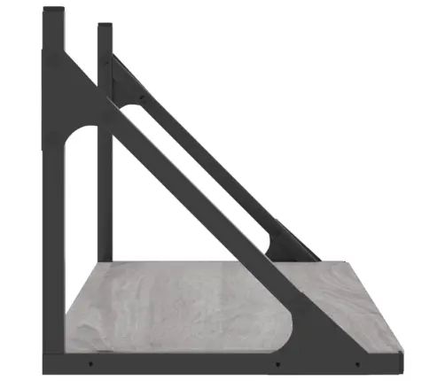 Seinariiulid 2 Tk, Hall Sonoma Tamm, 60X25X25,5 cm Tehispuit