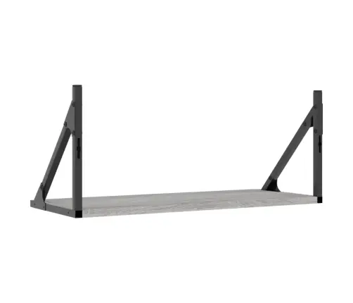 Seinariiulid 2 Tk, Hall Sonoma Tamm, 60X25X25,5 cm Tehispuit