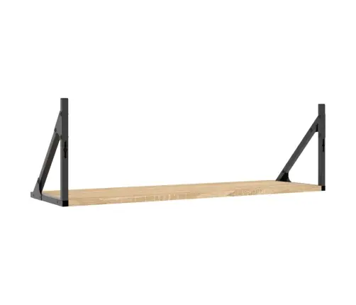 Sienas Skapīši, 2 Gab., Ozola, 80X25X25,5 Cm, Inženierijas Koks Vidaxl