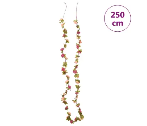 Lillepärjad 6 Tk, Roosipunane, 250 Cm