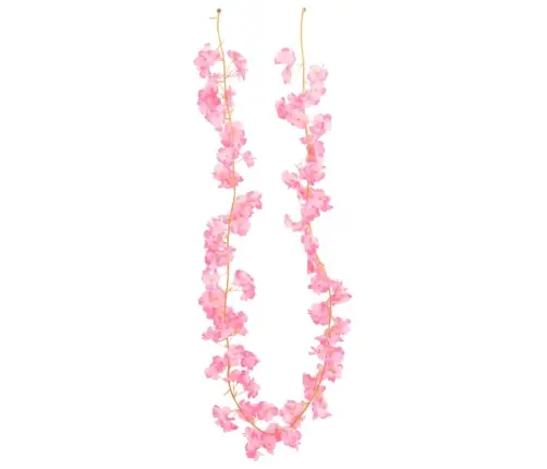 Gėlių Girliandos, 6Vnt., Tamsiai Rožinės, 180Cm