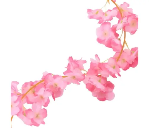 Gėlių Girliandos, 6Vnt., Tamsiai Rožinės, 180Cm