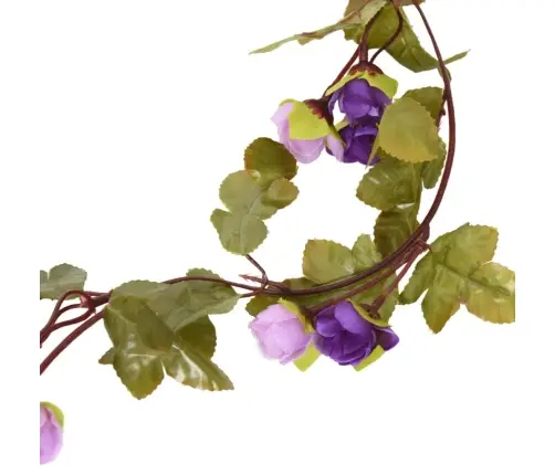 Kunstlilledega Jõulupärg 6 Tk, Helelilla, 215 Cm