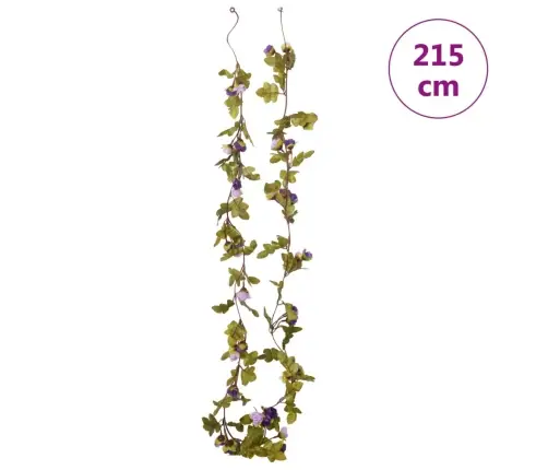 Kunstlilledega Jõulupärg 6 Tk, Helelilla, 215 Cm